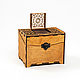 Caja de almacenamiento de recetas(Caja de recetas) de madera con soporte PK43. Utensils. ART OF SIBERIA. Ярмарка Мастеров.  Фото №4