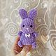 Пасхальный кролик вязаная игрушка. Пасхальные сувениры. Little knit toys (littleknittoys). Интернет-магазин Ярмарка Мастеров.  Фото №2