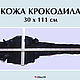 Заказать Кожа крокодила чёрная (мини) В НАЛИЧИИ. BurlakovStraps. Ярмарка Мастеров. . Кожа Фото №3