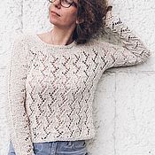 Пуловеры: Объемный пуловер из ангоры