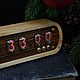 Lamp clock Solid oak by Lauro Preto on IN-12 indicators. Tube clock. Tube-time (tube-time). My Livemaster. Фото №10