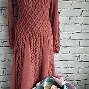 Одежда handmade. Livemaster - original item Merino dress with cotton, based on the dress 