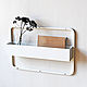 Полка "Metall Shelf" (цв.белый). Полки. The Sarai. Интернет-магазин Ярмарка Мастеров.  Фото №2