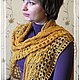 шаль Золотые листья. Шали. Людмила. Ярмарка Мастеров.  Фото №4