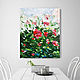 Buy oil painting abstract summer flowers large strokes, Pictures, Moscow,  Фото №1