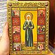 Икона Матрона Московсквя в подарочной шкатулке. Иконы. Русские Мастерские. Ярмарка Мастеров.  Фото №4