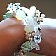 Mint flower bracelet,flower bracelet,moonstone, Jewelry Sets, Ekaterinburg,  Фото №1