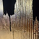 Стильная черная абстракция с золотом. Фактурная Картина золотой дождь. Картины. Марина Скромова Абстрактные картины. Ярмарка Мастеров.  Фото №5