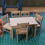 Куклы и игрушки handmade. Livemaster - original item Set of furniture for 1/12 Dollhouse. Handmade.