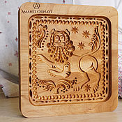 Для дома и интерьера handmade. Livemaster - original item Gingerbread Board Lion. Handmade.