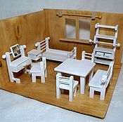 Куклы и игрушки handmade. Livemaster - original item A set of furniture for dolls house or roombox (miniature). Handmade.