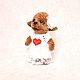 Valentine's day knitted Bear, bear, toy, Valentine's day. Stuffed Toys. milota-ot-dushi (milota-ot-dushi). Online shopping on My Livemaster.  Фото №2