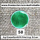 Enamel transparent Emerald Green No.58 Dulevo, Accessories for jewelry, St. Petersburg,  Фото №1