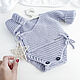 Order Newborn bodysuit, cotton. 0-3 months. Purple. babyshop. Livemaster. . Gift for newborn Фото №3