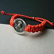 Украшения handmade. Livemaster - original item Bracelet braided from paracord Thistle. Handmade.