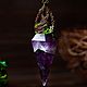 Pendant pendulum with amethyst.#1 a Series of 'forest Force'. Pendants. Secret Jar. Online shopping on My Livemaster.  Фото №2