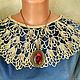 Collar 'Ringtone Retro'-lace! Linen Vintage style, Vintage collars, Moscow,  Фото №1