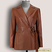 Одежда handmade. Livemaster - original item Yardana jacket made of genuine leather/suede (any color). Handmade.
