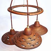 Для дома и интерьера handmade. Livemaster - original item Ceramic chandelier with three shades. 