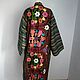 Uzbek robe made of suzane and ikat. Boho coat, caftan. S002. Robes. businka34. Online shopping on My Livemaster.  Фото №2