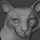 3D модель STL файл для 3д печати и ЧПУ Кот сидит. Шаблоны для резки. 3dprint-models. Ярмарка Мастеров.  Фото №6