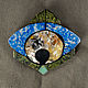 Brooch stone mosaic 'Eye' No. №4, Brooches, Nizhnij Tagil,  Фото №1