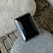 Украшения handmade. Livemaster - original item Royal ring (ring) with black onyx 