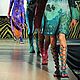 Order Gladiators suede turquoise with lacing. Katorina Rukodelnica HandMadeButik. Livemaster. . High Boots Фото №3