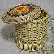 Для дома и интерьера handmade. Livemaster - original item Wicker box with a small lid. Handmade.