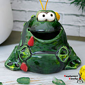 Сувениры и подарки handmade. Livemaster - original item Frog bell. Handmade.