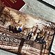 Обложка кожа с кармашками Рисунок город Питер улочк, Обложка на паспорт, Киров,  Фото №1