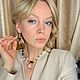 Комплект: колье и серьги с раухтопазом и опалом. Комплекты украшений. V.Mari (Мarina Verkholantseva). Интернет-магазин Ярмарка Мастеров.  Фото №2