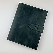 Канцелярские товары handmade. Livemaster - original item Leather notebook with rings. Handmade.