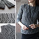 Women's cardigan knit grey. Pullover Sweaters. CUTE-KNIT by Nata Onipchenko. My Livemaster. Фото №6