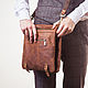 Кожаная мужская сумка - планшет, Мужская сумка, Санкт-Петербург,  Фото №1