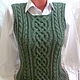 Вязаный жилет "Офисный стиль" ручной работы. Vests. hand knitting from Galina Akhmedova. Online shopping on My Livemaster.  Фото №2
