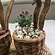 Easter Souvenirs: Bunny basket. Easter decor. Easter souvenirs. Корзины в СПБ (Светлана). My Livemaster. Фото №6