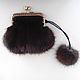 The wallet is made of mink fur with clasp, Wallets, Samara,  Фото №1