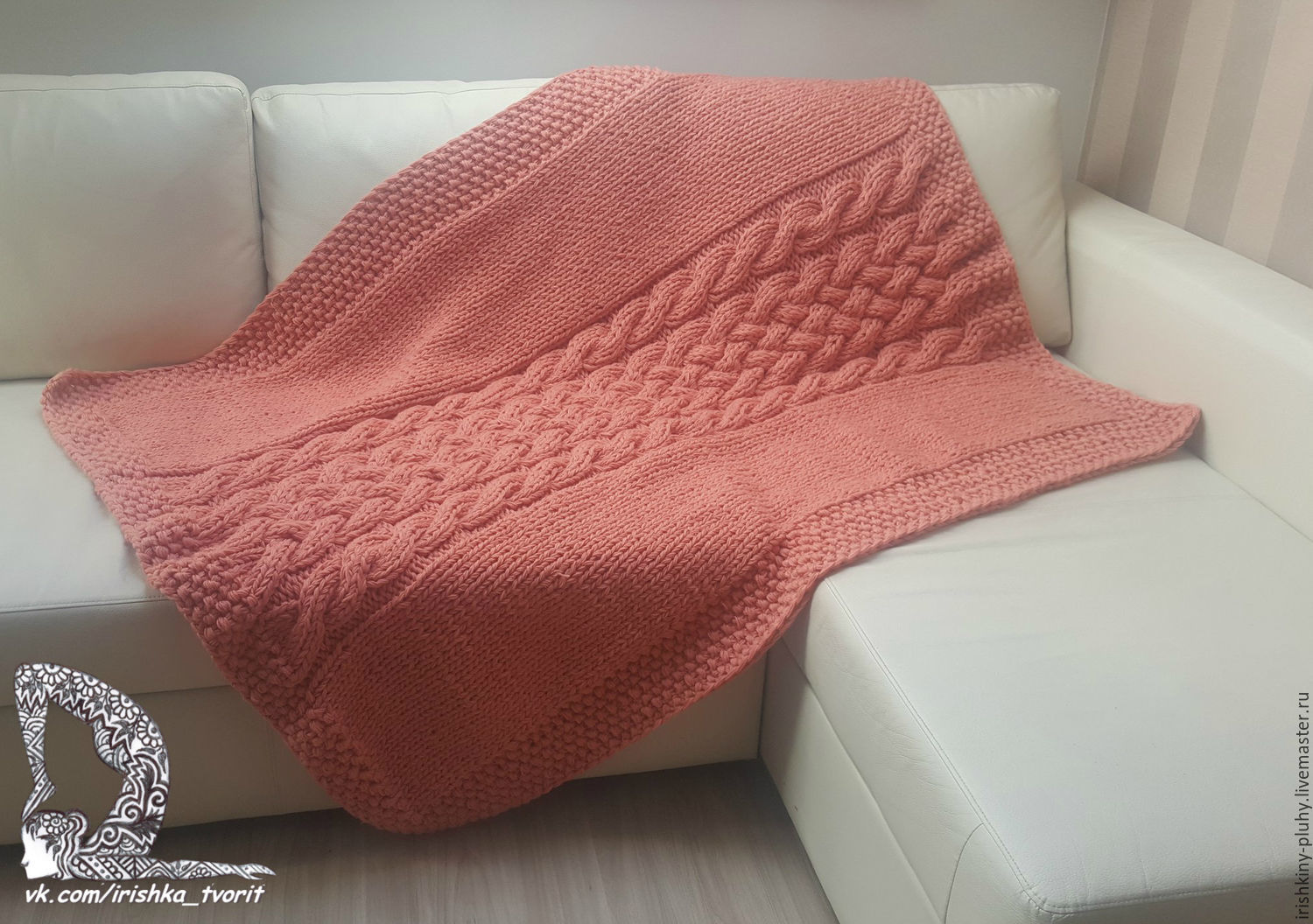 Авторские пледы ручной вязки в интернет-магазине на Ярмарке Мастеров ...