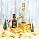 Диспенсер (кран) для виски + деревянный box в подарок мужчине, Диспенсер для напитков, Псков,  Фото №1