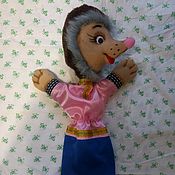 Куклы и игрушки handmade. Livemaster - original item Hedgehog. Theatrical glove doll on hand.. Handmade.