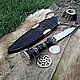 Метеоритный церемониальный нож "Древнее Солнце". Ритуальный нож. VALGAUT. Ярмарка Мастеров.  Фото №4