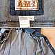 Винтаж: Женская джинсовая куртка 46-48 размер Ami. Куртки винтажные. Vintage all size. Ярмарка Мастеров.  Фото №6