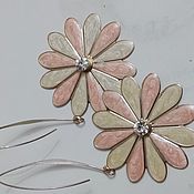Украшения handmade. Livemaster - original item Dangle earrings large FLOWERS - 1. Handmade.