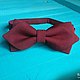 Burgundy tie with corners Mod / groom's bowtie, Marsala, Ties, Moscow,  Фото №1