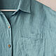 Женская рубашка оверсайз из умягченного льна. Рубашки. LINEN & SILVER ( ЛЕН и СЕРЕБРО ). Интернет-магазин Ярмарка Мастеров.  Фото №2