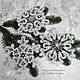 Snowflakes large. Stylization Vologda lace. Christmas decoration. Christmas decorations. Svetlana Happy Embroidery. My Livemaster. Фото №6
