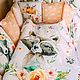 Бортики в детскую кроватку 12 шт + одеяло, Бортики в кроватку, Санкт-Петербург,  Фото №1