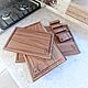 Набор разделочных досок из дуба на подставке. Кухонные наборы. Woodshopland. Интернет-магазин Ярмарка Мастеров.  Фото №2
