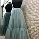Юбка серая сталь. Юбки. NeoVintage Творческая мастерская (neovintagedress). Интернет-магазин Ярмарка Мастеров.  Фото №2